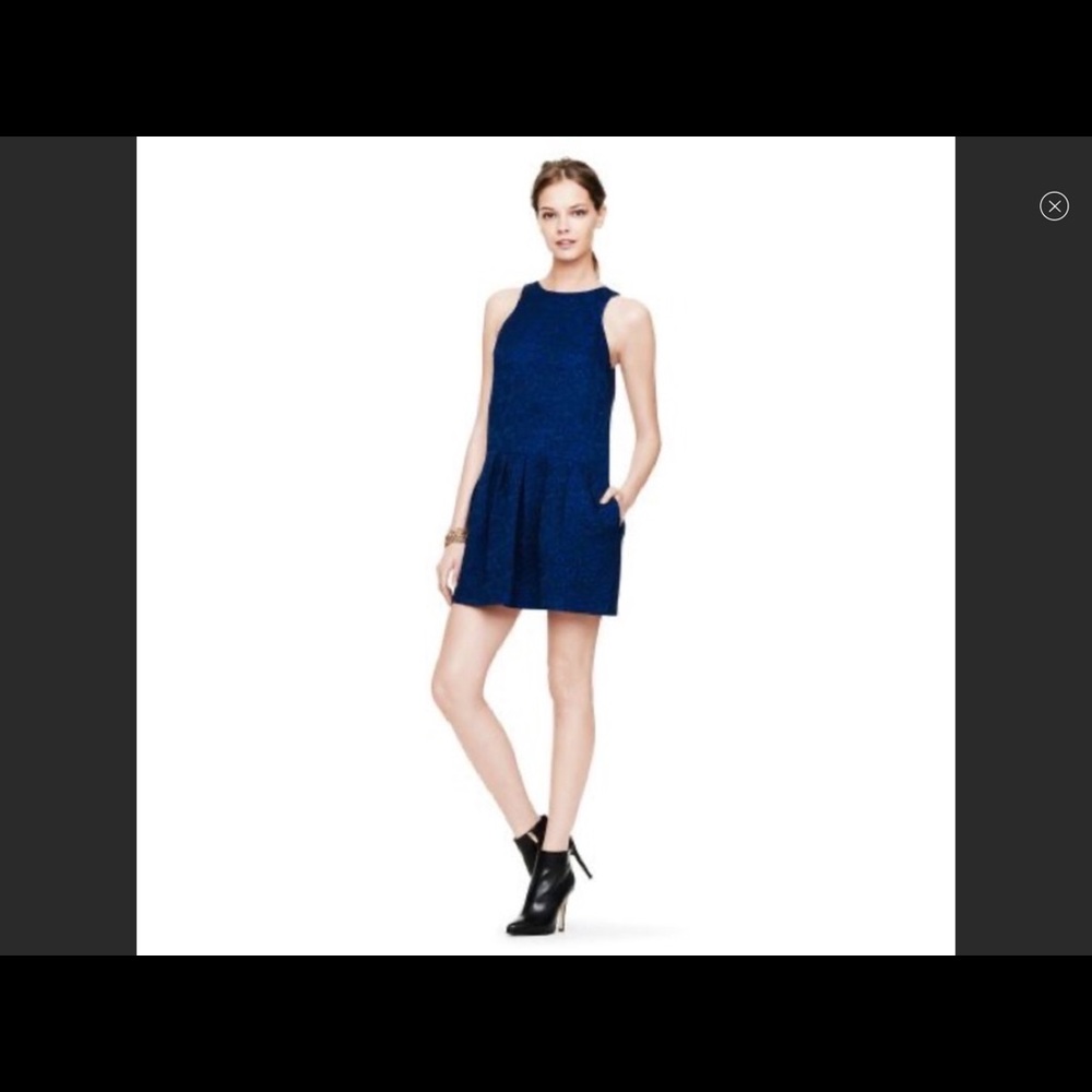 Cute navy dress with paisley print